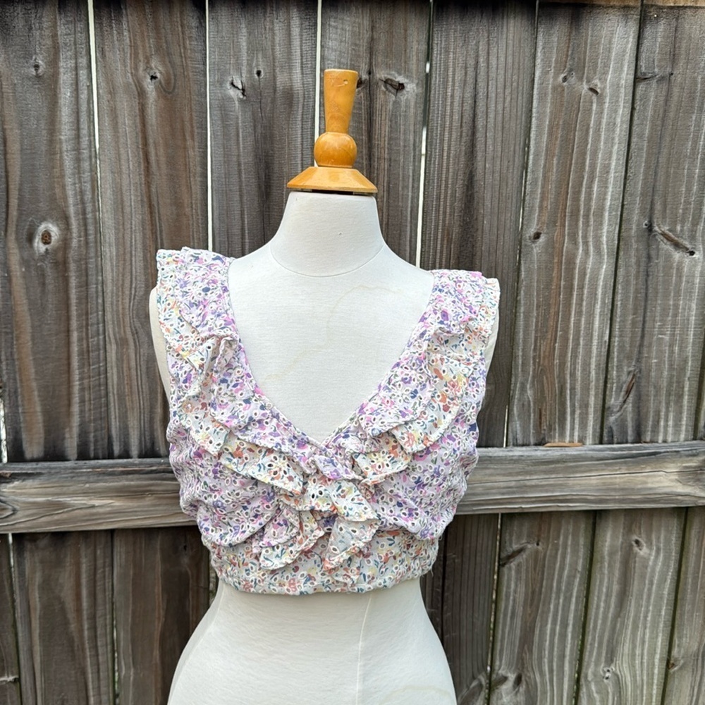 Altar’d State Elysia Floral Top, size Large - Picture 4 of 9